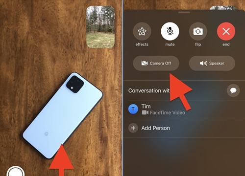 Cách tắt camera khi đang gọi video với FaceTime