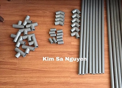 Chỉ tốn 200 nghìn đồng, mẹ đảm tự dựng chiếc lều xinh xắn bằng ống nước cho con chơi thỏa thích