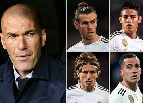 Real Madrid làm mới đội hình, Zidane muốn bán 5 ngôi sao