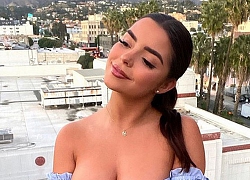 Demi Rose tạo dáng gợi cảm... bên tủ lạnh