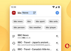 Opera 57 trên Android mang Speed Dial đến thanh URL