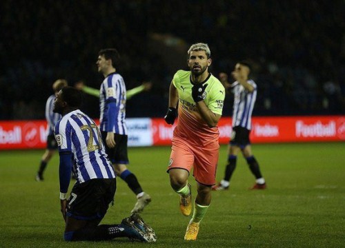 Aguero hóa người hùng đưa Man City vào tứ kết FA Cup