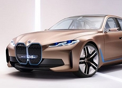 BMW Concept i4 EV: Lưới tản nhiệt lớn, sức mạnh hơn 530 mã lực