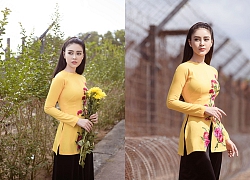 Á hậu Lý Kim Thảo diện áo bà ba đi thăm liệt sĩ tại nhà tù Phú Quốc nhân dịp 8/3