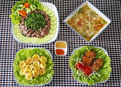 Bữa ăn 4 món hấp dẫn cả nhà