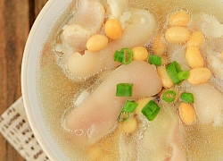 Học cách làm móng heo hầm đậu nành cho chị em làn da tươi đẹp mỗi ngày