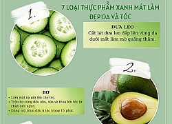 7 loại thực phẩm xanh mát giúp làm đẹp da và tóc