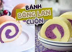 Cách làm bánh bông lan cuộn không cần lò nướng từ muối bọt