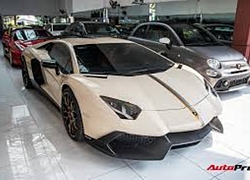 Đại gia Bạc Liêu tiếp tục lột xác Lamborghini Aventador độ phiên bản kỷ niệm 50 năm theo phong cách hãng thời trang đình đám