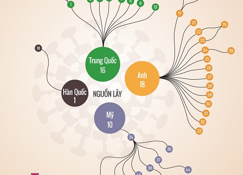 Mối liên hệ giữa các ca Covid-19 ở Việt Nam