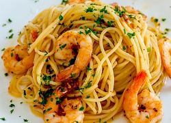 Spaghetti tôm cho bữa tối nhanh gọn