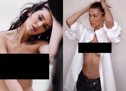 2 siêu mẫu thế hệ mới hot nhất thế giới và sở thích "nghiện hở": Bella mê khoe vòng 1, Kendall Jenner nude luôn 100%