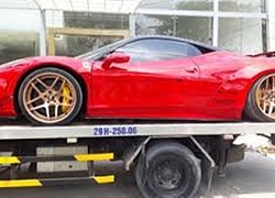 Ferrari 458 Italia độ Liberty Walk độc nhất Việt Nam bất ngờ xuất hiện tại vị trí khiến nhiều người lo lắng