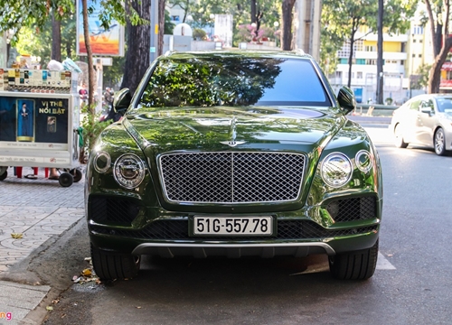 SUV siêu sang Bentley Bentayga màu xanh lá độc nhất Việt Nam tái xuất