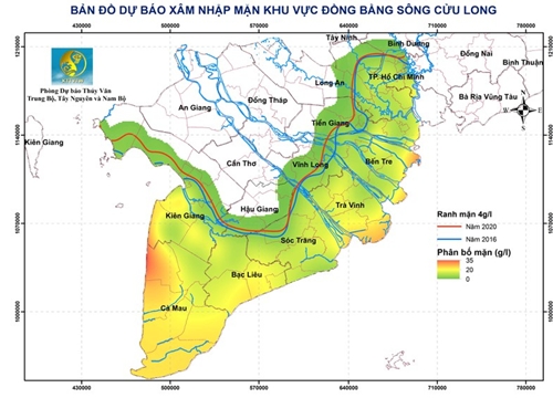 Xâm nhập mặn ở ĐBSCL có thể tăng hơn trong tuần này