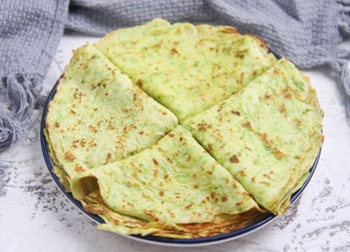 Bánh crepe xanh - bổ sung chất xơ, tốt cho đường ruột