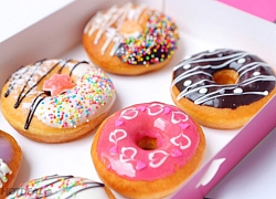 Ngọt ngào với chiếc bánh Donut nhiều màu sắc, kích thích vị giác