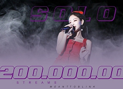 &#8216;SOLO&#8217; cán mốc lượt stream mới trên nền tảng âm nhạc quốc tế, Jennie (BlackPink) là nữ idol solo đầu tiên làm được điều này