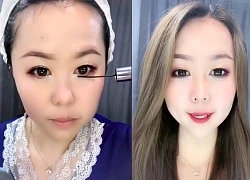 Đoạn video bà cô có màn "vịt hóa thiên nga" nhờ make-up đỉnh cao khiến người xem sốc toàn tập