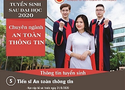 Học viện Kỹ thuật mật mã tuyển sinh trình độ Thạc sĩ, Tiến sĩ ATTT năm 2020