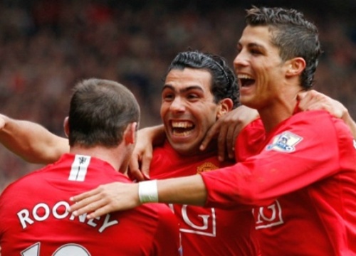 "Tam tấu" thần thánh MU Rooney Tevez Ronaldo từng thống trị châu Âu