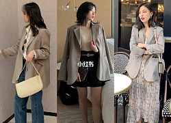 Tranh thủ ở nhà dọn tủ quần áo, cô nàng này trổ tài kết hợp blazer trắng theo 12 cách cực kỳ thú vị