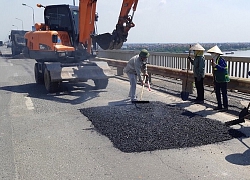 Yêu cầu hoàn thành sửa chữa mặt cầu Thăng Long trong tháng 9 tới