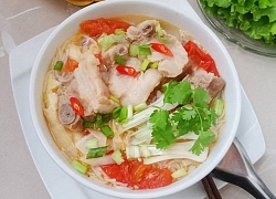 Bún sườn sấu chua cho bữa sáng đậm đà