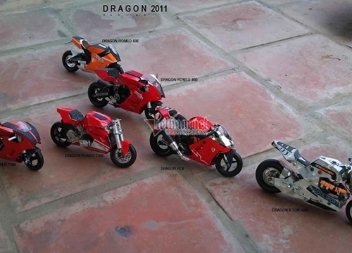 Dàn môtô handmade tuyệt đẹp giống y thật của Long Ducati