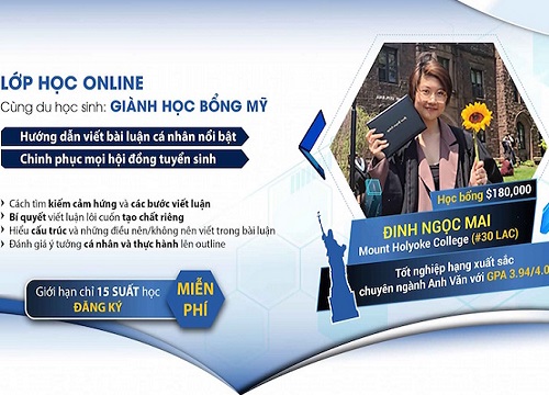 Du học sinh về nước mở lớp hướng dẫn miễn phí viết luận giành học bổng Mỹ