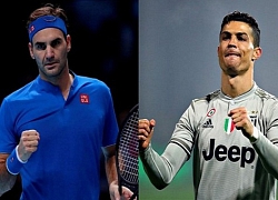 Federer thách đấu Ronaldo tập luyện với bóng tennis