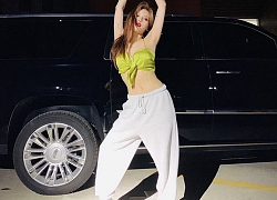 HyunA, Jennie vẫn khoe eo thon dù mặc quần thể thao đơn giản