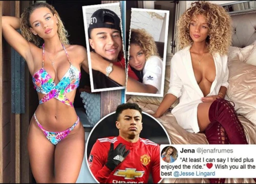 Siêu mẫu Jena Frumes hé lộ nguyên do bỏ rơi tiền đạo Jesse Lingard