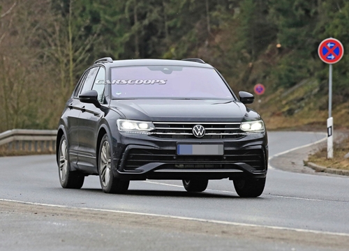 Volkswagen Tiguan facelift bị bắt gặp trên đường thử