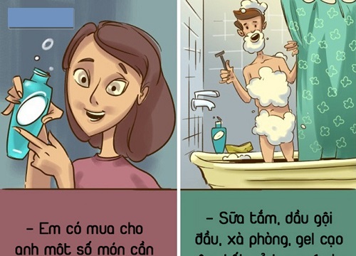 Bộ tranh: Dù trời có sập xuống ngay bây giờ, con gái vẫn nói 1 đằng và con trai sẽ hiểu 1 nẻo!