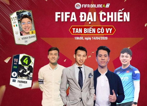 Đình Trọng, Hùng Dũng cùng các streamer FIFA Online 4 tham gia đấu giải gây quỹ chống dịch Covid-19