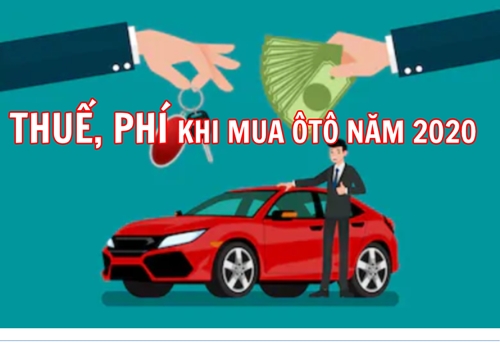 Infographic: Các loại thuế, phí khi mua ôtô mới năm 2020