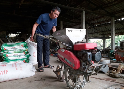 Máy gieo hạt "4 trong 1" độc đáo do 1 nông dân Tuyên Quang sáng chế