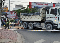 Bình Dương: Xe ben ôm cua cán 1 người tử vong