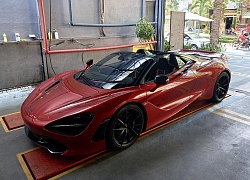 Đại gia Hứa Hà Phương mang McLaren 720S Spider ra phố lần đầu sau gần 1 tháng về nước