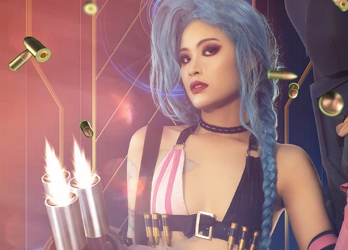 Đốn tim trước bộ ảnh Cosplay Jinx của hot streamer Michu: 'Trước sau như một' y hệt bản gốc