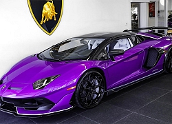 Siêu phẩm Lamborghini Aventador SVJ Roadster màu tím độc lạ về Việt Nam