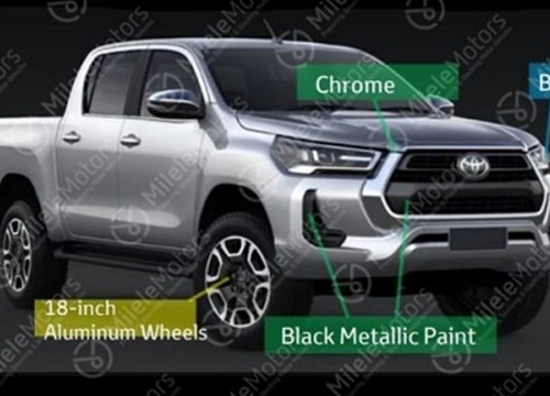 2021 Toyota Hilux bản nâng cấp rò rỉ thiết kế, đại tu lớn