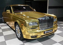 Rolls-Royce Phantom 'vàng óng' thành xe taxi ở Ấn Độ