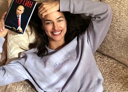 Siêu mẫu Irina Shayk đọc sách về Tổng thống Putin