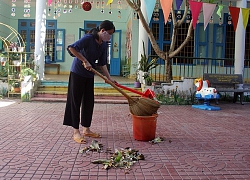 Phú Yên: Thầy cô tất bật tổng vệ sinh trường lớp để đón học sinh