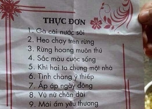 Đi đám cưới, khách "vã mồ hôi hột" đọc tên các món ăn nghe tên "quái dị", hóa ra sự thật đằng sau lại bất ngờ