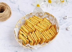 4 bước đơn giản làm bánh quy cracker giòn xốp hấp dẫn để dành ăn dần