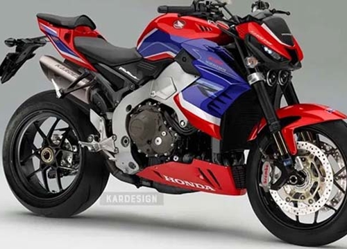 Siêu naked-bike Honda CB1000RR-R chuẩn bị trình làng: StreetFighter V4 "toát mồ hôi"