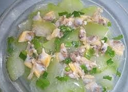 Ngọt vị canh bí đao nấu sò phi